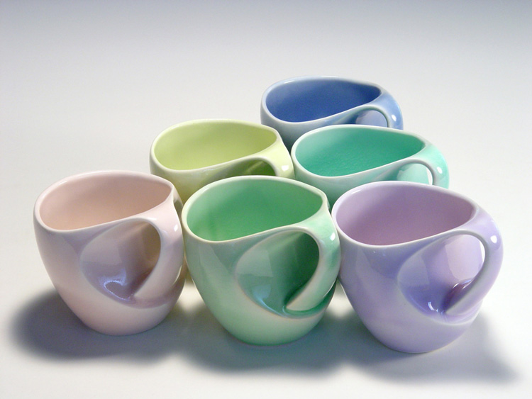 Modern Design Porcelain by David Pier, Pottery of the Future Available Today